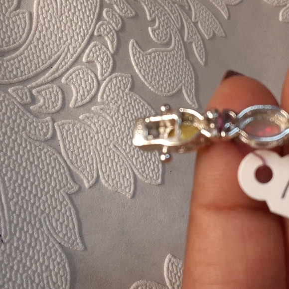 925 Ethiopian Opal Tennis Bracelet. - Picture 7 of 7